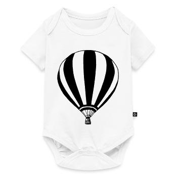 Heißluftballon Ballonfahrer Ballonfahrt (25) - Baby Premium Kurzarmbody - Weiß - Vorne
