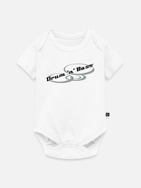 Drum 'n' Bass Design - Baby Premium Kurzarmbody - Weiß