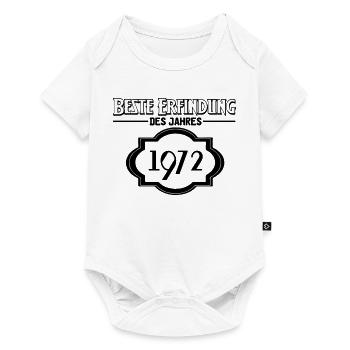 Beste Erfindung 1972 Geburtstag Geschenk - Baby Premium Kurzarmbody - Weiß - Vorne