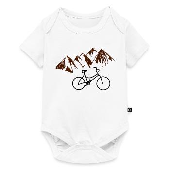 Vieille montagne vélo - Body à manches courtes Premium Bébé - blanc - Devant
