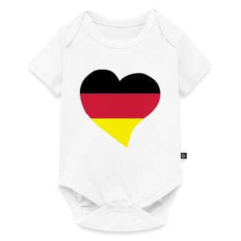 Coeur allemand - Body à manches courtes Premium Bébé - blanc - Devant