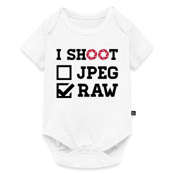 I Shoot – Fotografie Kamera Fotograf - Baby Premium Kurzarmbody - Weiß - Vorne