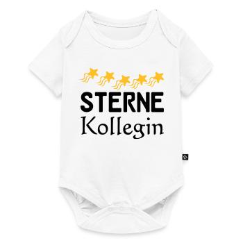 Sterne Kollegin Geschenk - Baby Premium Kurzarmbody - Weiß - Vorne