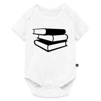 Bücher - Baby Premium Kurzarmbody - Weiß - Vorne