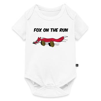 fox on the run - Baby Premium Kurzarmbody - Weiß - Vorne