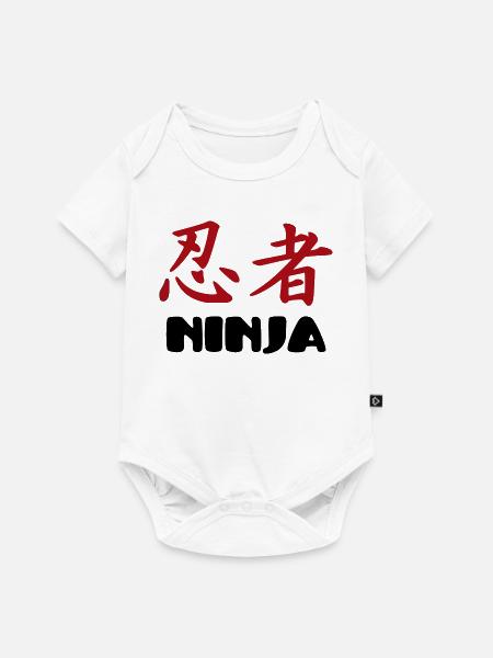 ninjas - Baby Premium Kurzarmbody - Weiß