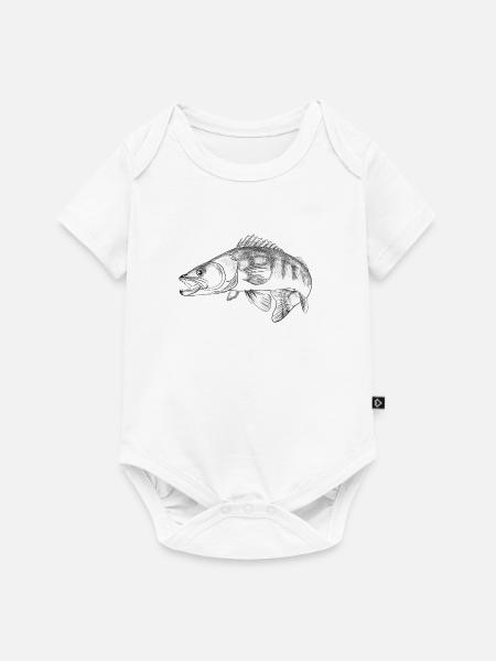 Zander - Baby Premium Kurzarmbody - Weiß