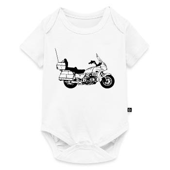 Motorrad , Goldwing , Chopper Kult (25) - Baby Premium Kurzarmbody - Weiß - Vorne