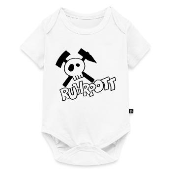 Ruhrpott Pirat - schwarz - Baby Premium Kurzarmbody - Weiß - Vorne