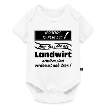 Landwirtschaft , Landwirt , Farmer , Nobody (25) - Baby Premium Kurzarmbody - Weiß - Vorne