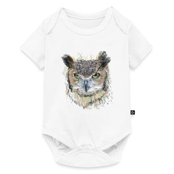 Owl - Baby Premium short-sleeve bodysuit - white - Front