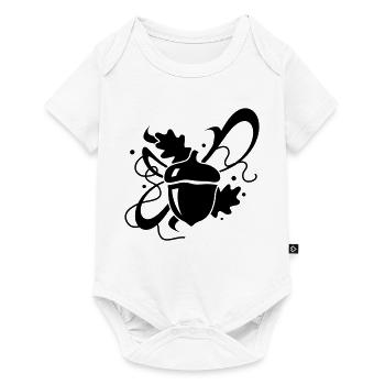 Acorn with oak leaves - Baby Premium short-sleeve bodysuit - white - Front