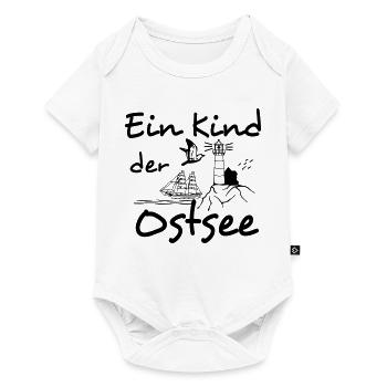 Ostsee Shirt , Fun Shirt Ein Kind der Ostsee (25) - Baby Premium Kurzarmbody - Weiß - Vorne
