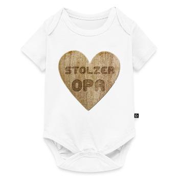 Love - Stolzer Opa - Baby Premium Kurzarmbody - Weiß - Vorne