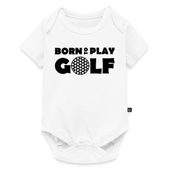 Born to play Golf - Baby Premium short-sleeve bodysuit - white - Front