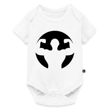 Bodybuilding Muskelprotz - Baby Premium Kurzarmbody - Weiß - Vorne