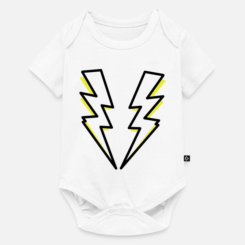 Blitze,Blitz,Blitzer, - Baby Premium Kurzarmbody - Weiß