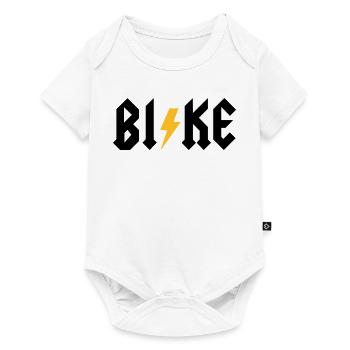 BI!KE - Baby Premium Kurzarmbody - Weiß - Vorne