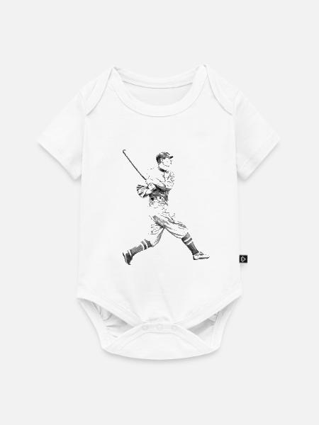 Baseball - Baby Premium Kurzarmbody - Weiß
