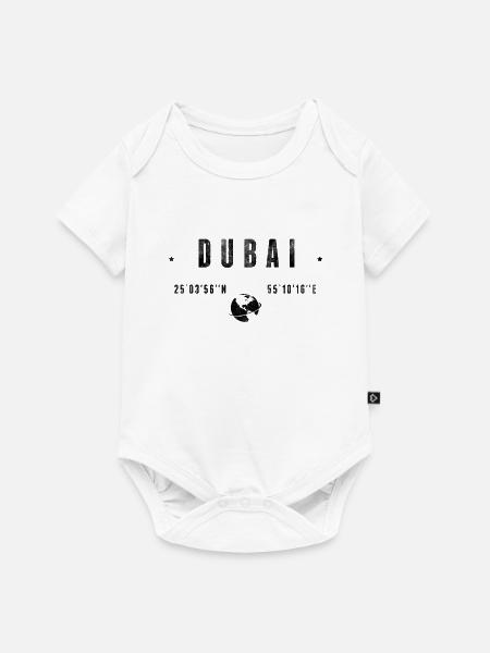 Dubai - Baby Premium Kurzarmbody - Weiß
