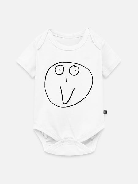 Steven Lächeln - Baby Premium Kurzarmbody - Weiß