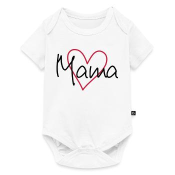 Heart mom - Baby Premium short-sleeve bodysuit - white - Front