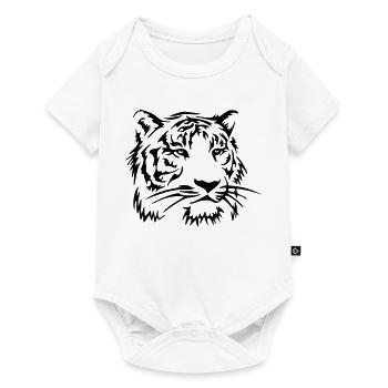 cat Tiger - Baby Premium short-sleeve bodysuit - white - Front