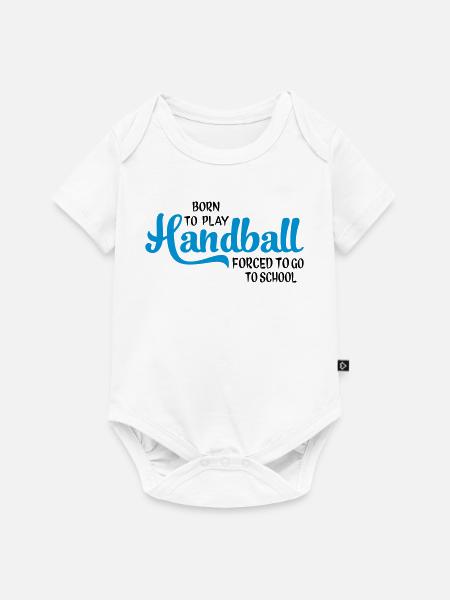 Handball - Baby Premium Kurzarmbody - Weiß