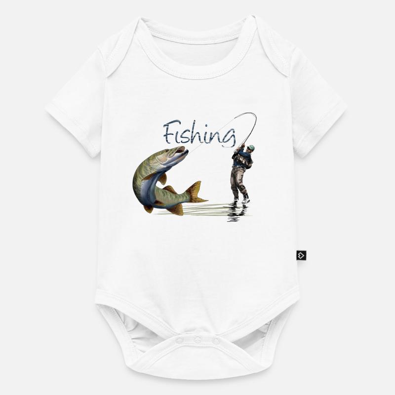 Fishing - Body à manches courtes Premium Bébé - blanc