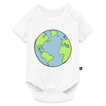terre - Body à manches courtes Premium Bébé - blanc - Devant