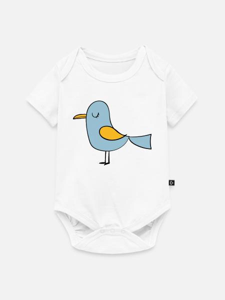 Vogel - Baby Premium Kurzarmbody - Weiß
