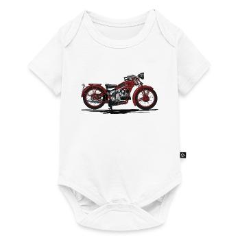 Retro motorcycle - Body à manches courtes Premium Bébé - blanc - Devant