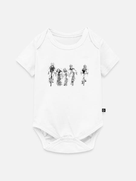Rennen - Baby Premium Kurzarmbody - Weiß