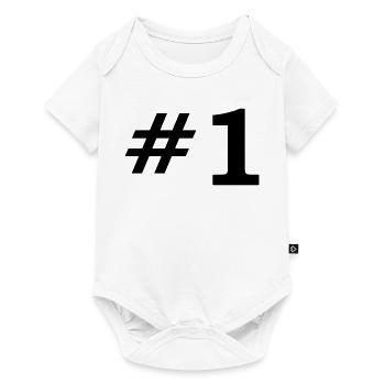Number One - Baby Premium short-sleeve bodysuit - white - Front
