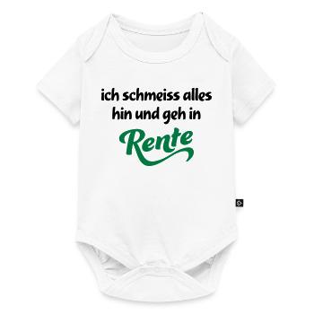 Lustige Geschenke für Rentner - Baby Premium Kurzarmbody - Weiß - Vorne