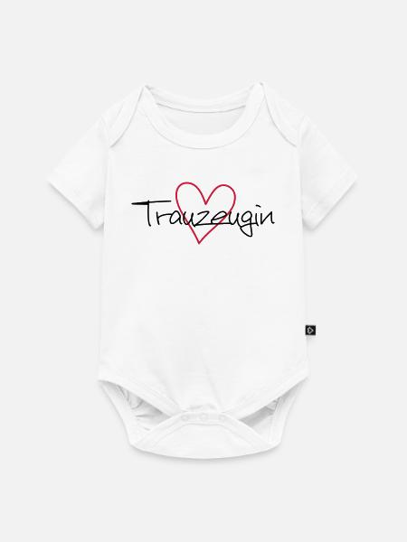 Trauzeugin Herz Junggesellenabschied - Baby Premium Kurzarmbody - Weiß