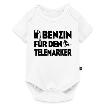 Benzin Telemarker - Baby Premium Kurzarmbody - Weiß - Vorne
