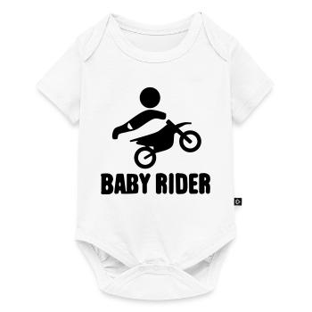 Baby Rider  - Baby Premium Kurzarmbody - Weiß - Vorne