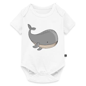 Wal - Baby Premium Kurzarmbody - Weiß - Vorne