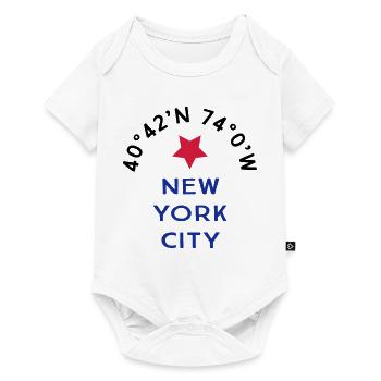 New York City - Body à manches courtes Premium Bébé - blanc - Devant