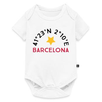 Barcelone - Body à manches courtes Premium Bébé - blanc - Devant