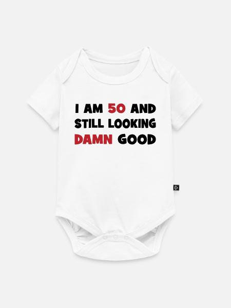 50 - Baby Premium Kurzarmbody - Weiß