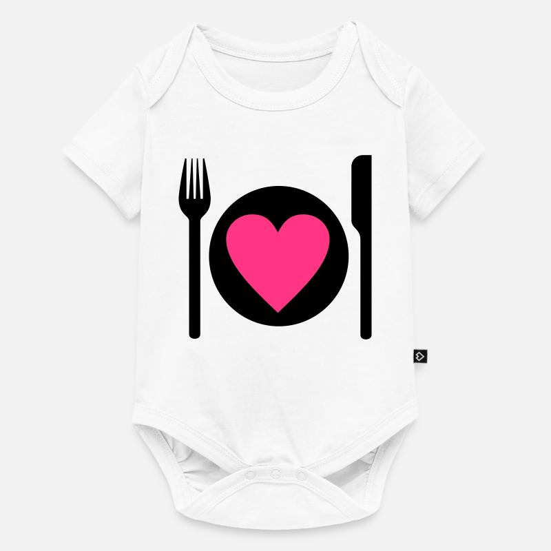 essen - Baby Premium Kurzarmbody - Weiß