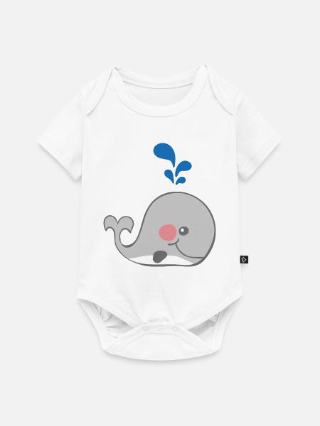 Wal - Baby Premium Kurzarmbody - Weiß