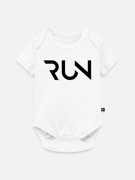 LAUF - Baby Premium Kurzarmbody - Weiß