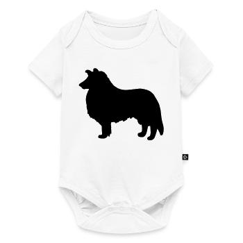 Collie Dog - Baby Premium short-sleeve bodysuit - white - Front
