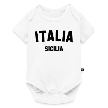 SICILIA Sicily Italia Italien Italy - Baby Premium Kurzarmbody - Weiß - Vorne