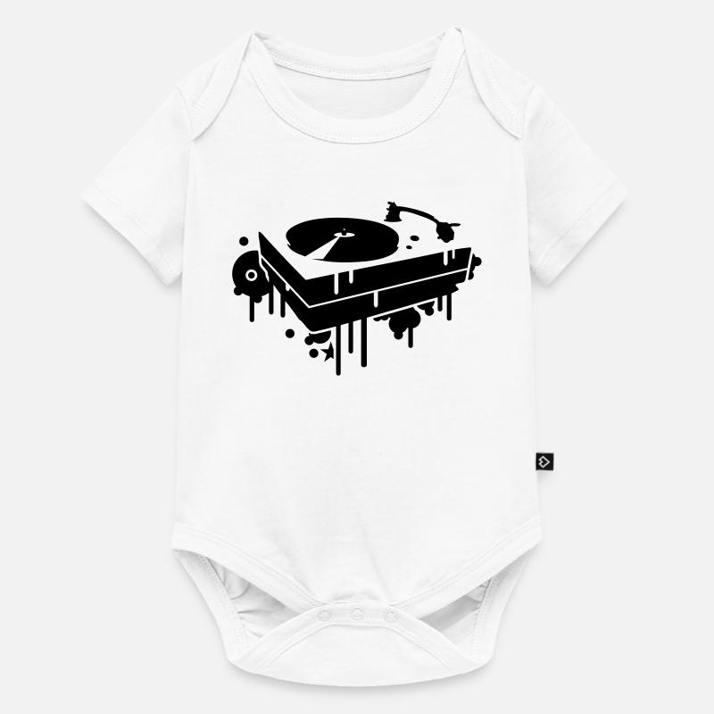 A record player - Baby Premium short-sleeve bodysuit - white