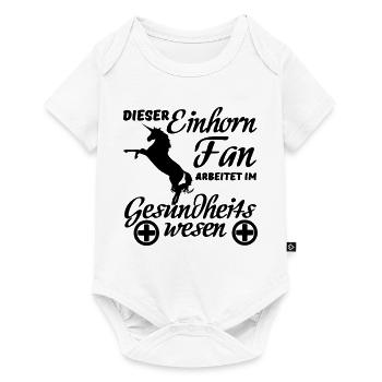Einhorn Einhörner Medizin Spruch Geschenk Beruf - Baby Premium Kurzarmbody - Weiß - Vorne