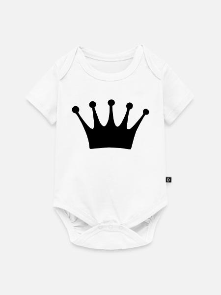 Krone - Baby Premium Kurzarmbody - Weiß